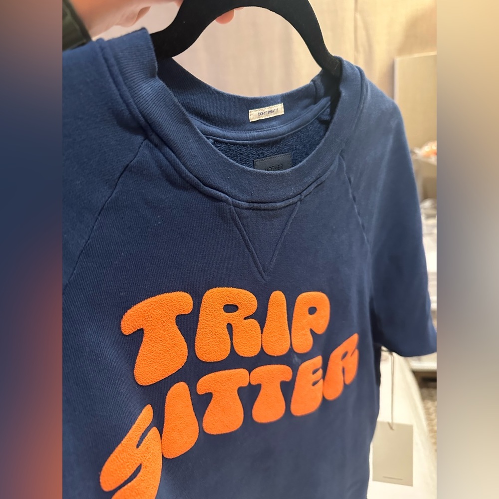 Short sleeve sweatshirt MOTHER denim S